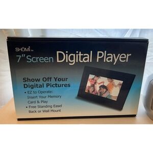 Shomi Digital Photo Frame 7 inch Free Standing or Wall Mount